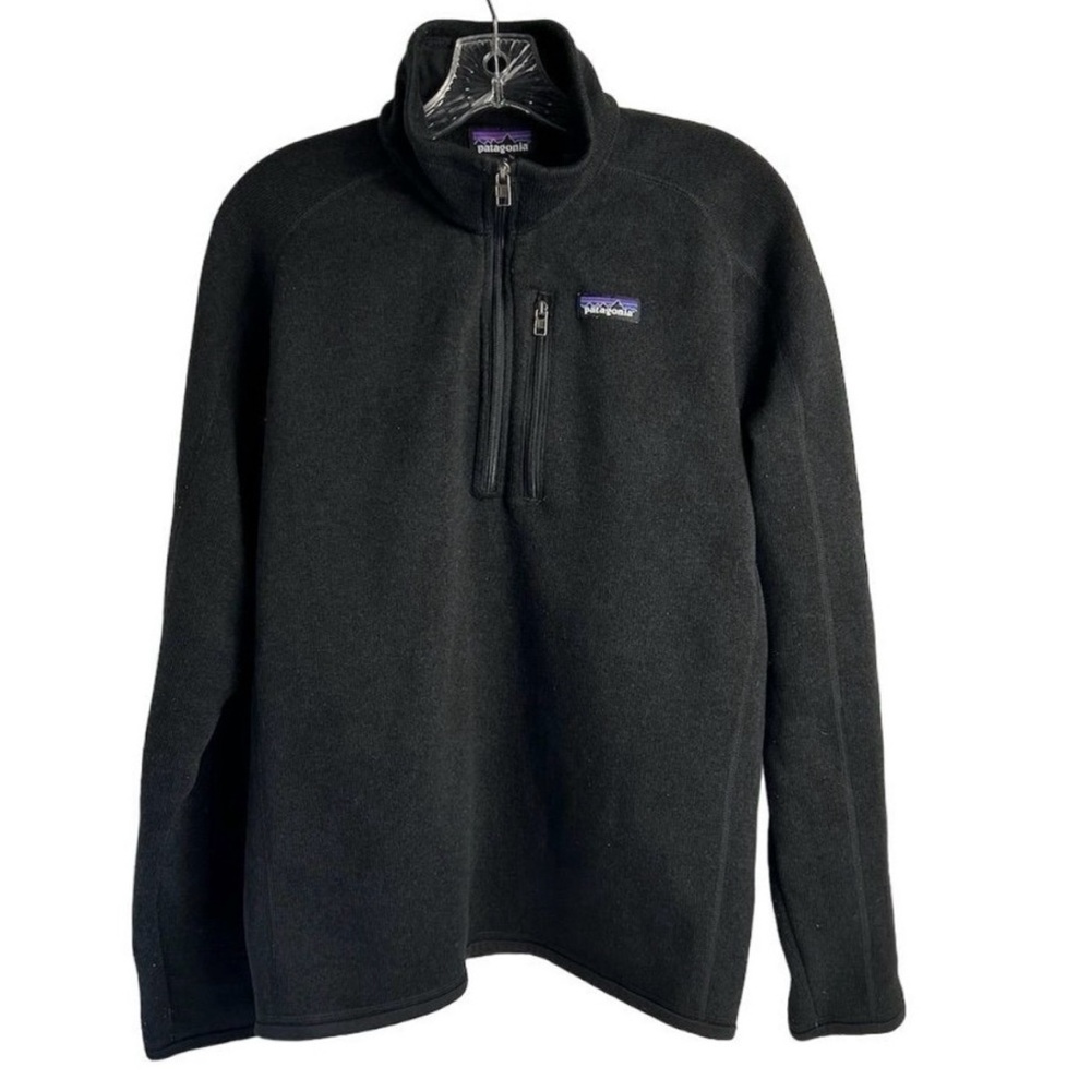 Patagonia Men's Black 1/4-Zip Pullover Better Sweater
Size M Casual Warm Fleece